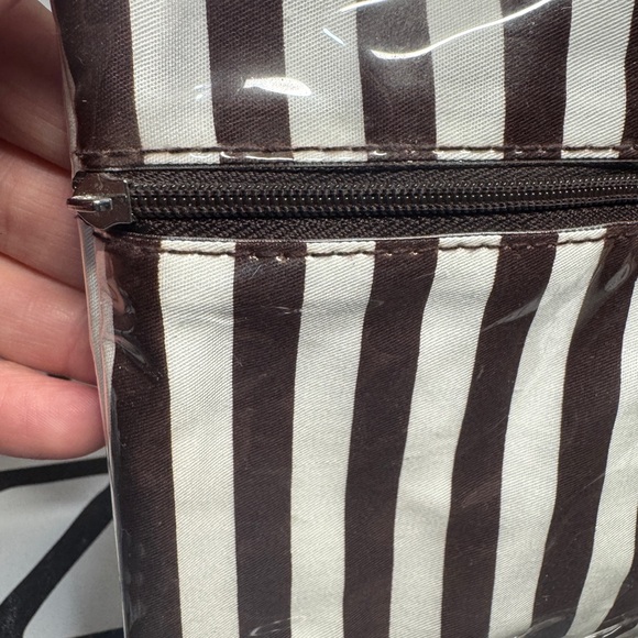 Henri Bendel Striped Hanging Cosmetic Travel Case - Picture 9 of 10